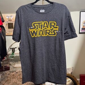 NWOT Orig Star Wars Black with white raised nubbies and Yellow Short Sleeve Tee